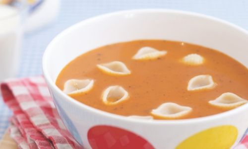 Tomato Soup With Cheesy Toasts